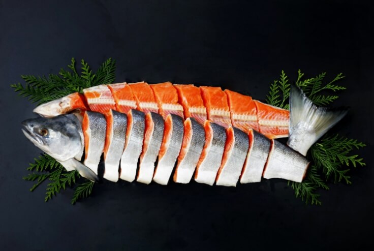 極上紅鮭姿切身「B」 １本・1.7〜2.0kg