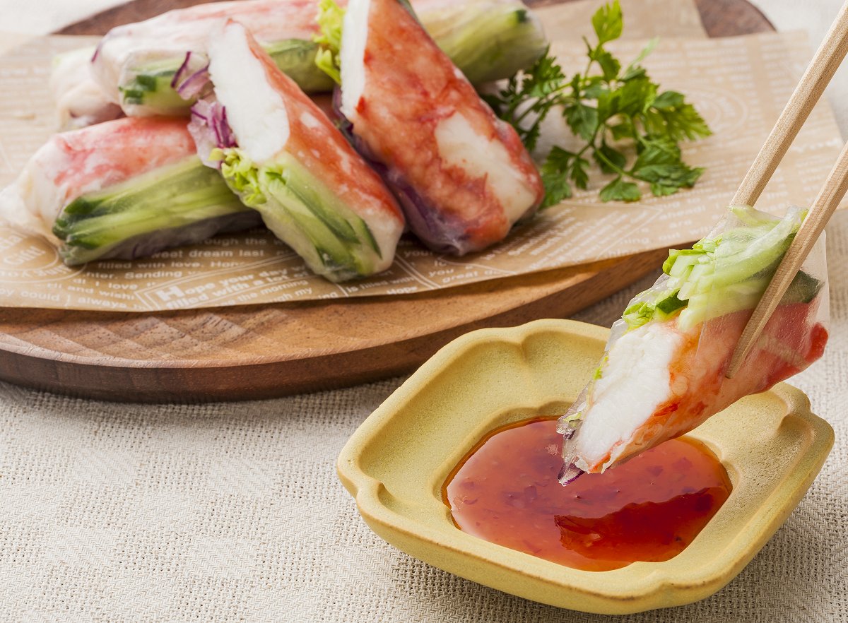 暑い夏にカニを美味しく食べる簡単レシピ カニの生春巻き カニなど北海道の特産品の格安通販 蟹の訳あり商品あり 北海道網走水産